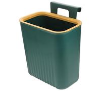 Poubelle Suspendue en PP Vert pour Porte de Meuble la Cuisine | Crochet Inclus, Conception Murale Gain de Place, sous Évier, Buanderie ou Dortoir, Accès Facile