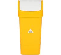 Poubelle Syr à couvercle basculant, jaune, 50 L