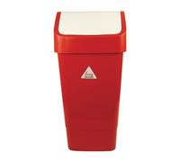 Poubelle Syr à couvercle basculant, rouge, 50 L