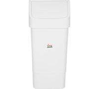 Poubelle Syr avec couvercle basculant, blanche, 50 L