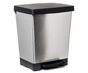 Poubelle Tatay Cubki 23 l argent Argent Taille unique