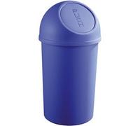 Poubelle en plastique à couvercle Push the flip 45 litres - Bleu