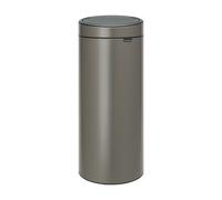 Poubelle Touch Bin Brabantia 30 L, platine