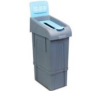 Poubelle Tri Papier 80 L Combisteel Gris G