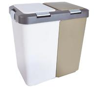 Poubelle tri sélectif 2x20 L
