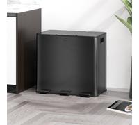 Poubelle tri sélective à 3 compartiments - Poubelle - Conteneur à ordures - Bac de tri - 45 litres de capacité