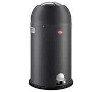 Poubelle Wesco Kickmaster en tôle d'acier de haute qualité de couleur graphite mat avec un volume de 33 litres - amortisseur intégré - grande fente, 69 cm/D37,5 cm/33 L