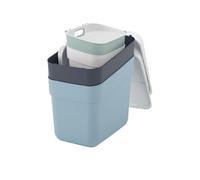 Poubelles compatible READY TO COLLECT - Lot de 4 - 5 L + 10 L + 2 x 20 L - Blanc/Vert/Bleu/Gris