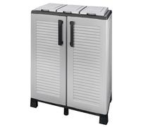 Poubelles de Tri Sélectif 3 Sacs Recyclage Gestion des Déchets - Intérieur Extérieur 68 x 37 x 90 cm INTEC
