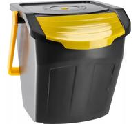 Poubelles pour le tri des déchets - Lot de 4 poubelles - 4 x 25 l - 100 l au total