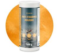 Poudre Anti Fourmis 500 g - Insecticide à Action Immédiate - Élimine Fourmis, Cloportes & Coléoptères - Intérieur & Extérieur - À Saupoudrer ou Diluer - PT18