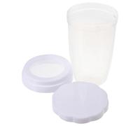 Poudrier Saupoudreur Réutilisable Blanc en PP, Tamis Fin | Sucre Glace, Poudre de Cacao, Couvercle Inclus, Dosage Homogène, Style Simple