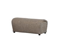 Pouf 46x91 cm tissu tissé brun chiné BAGGY