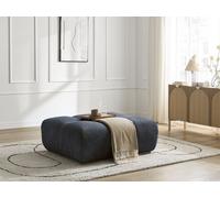 Pouf ANAKIN tissu bouclette bleu foncé BOBOCHIC Bleu foncé