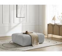 Pouf ANAKIN tissu bouclette gris clair BOBOCHIC Gris clair