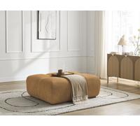 Pouf ANAKIN tissu bouclette jaune BOBOCHIC Jaune