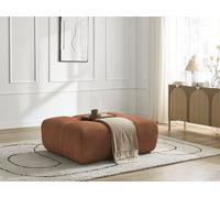 Pouf ANAKIN tissu bouclette orange BOBOCHIC Orange