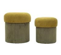 Mauro ferretti Poufs coffres velours - Vert