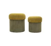 Mauro ferretti Poufs coffres velours - Vert
