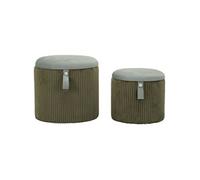 Mauro ferretti Set 2 poufs coffres - Vert