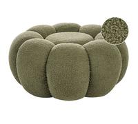 Pouf BEAUFORT Bouclé Vert