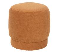 Pouf bouclette Amea orange D39cm - Atmosphera Créateur d'intérieur
