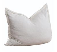bananair Pouf Géant XXL d’Intérieur en Bouclette - Doux, Confortable, Déhoussable - Généreusement Rembourré Détente Totale - Gros Pouf Lit pour Salon, Chambre Ado, Adulte, Gamer (180x140 cm, Blanc)