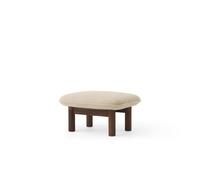 Pouf Brasilia Noyer/ Bouclé