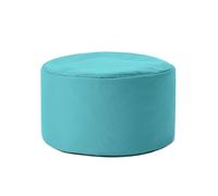 Lumaland Pouf Chaise Tabouret 25 x 45 cm | pour Enfants et Adultes | pour intérieur et extérieur | Coussin Rond de Sol | Pouf Siège - Résistant à l'eau | Entretien Facile [Bleu-Vert]
