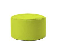 Lumaland Pouf Chaise Tabouret 25 x 45 cm | pour Enfants et Adultes | pour intérieur et extérieur | Coussin Rond de Sol | Pouf Siège - Résistant à l'eau | Entretien Facile [Vert Citron]