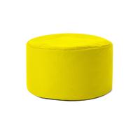 Lumaland Pouf Chaise Tabouret 25 x 45 cm | pour Enfants et Adultes | pour intérieur et extérieur | Coussin Rond de Sol | Pouf Siège - Résistant à l'eau | Entretien Facile [Jaune]