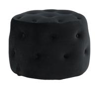 Paris prix Pouf velours capitonné - Noir