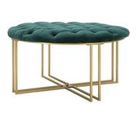 Paris prix Pouf capitonné velours - Vert