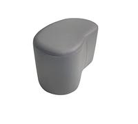 Pouf carré multifonction avec base en bois - Repose-pieds rembourré pour chambre à coucher et salon, 5 couleurs, taille compacte 25 x 43 x 30 cm, décoration d'intérieur élégante et polyvalente