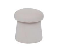 Pouf Champignon en velours - Ivoire