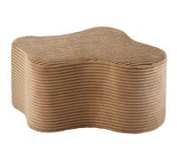 Pouf Cloud Toffee velours côtelé