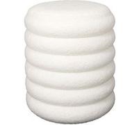 Pouf-Coffre Ø37cm Matelassé Blanc - FLOKI - ALTOBUY Blanc G