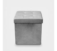 Pouf coffre carré en velours pour salon