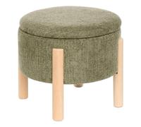 Tabouret coffre Elki D45,5 cm chenille kaki Atmosphera