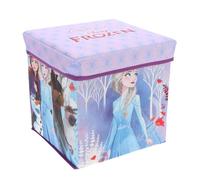 Pouf Coffre de rangement à jouets La Reine des Neiges chambre enfant banc malle Box