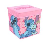 Pouf Coffre de rangement à jouets Lilo & Stitch chambre fille enfant Disney banc et malle Box