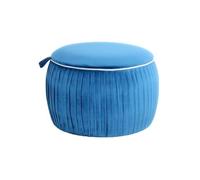 Pouf & Coffre de Rangement "Adorée" 63cm Bleu