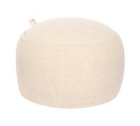 Pouf Coffre de Rangement Bouclette "Elior" 60 cm Beige