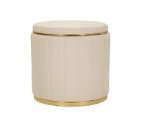Pouf Coffre Design "London" 46cm Beige
