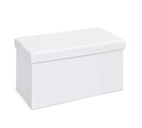 Pouf Coffre Pliable Basics 76cm Blanc