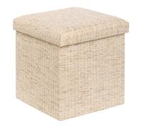 Pouf Coffre Pliable "Olma" 38cm Crème