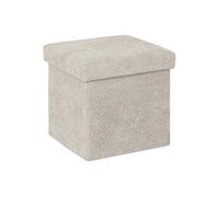 - Pouf Coffre Pliable "Velvy" 31cm Beige