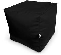 Pouf cube un repose-pied noir