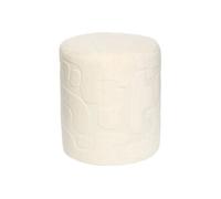 Pouf D36 cm Delor Décorateur blanc
