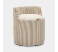 Pouf de coiffeuse avec rangement rembourré Dublino